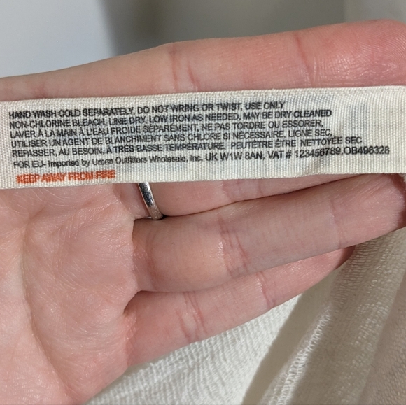 Free People Cosmico Maxi Endless Summer V Neck Sleeveless Dress Gauze Pink Red M - Picture 13 of 13